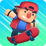 tap skaters - carrera downhill de skateboard android application logo